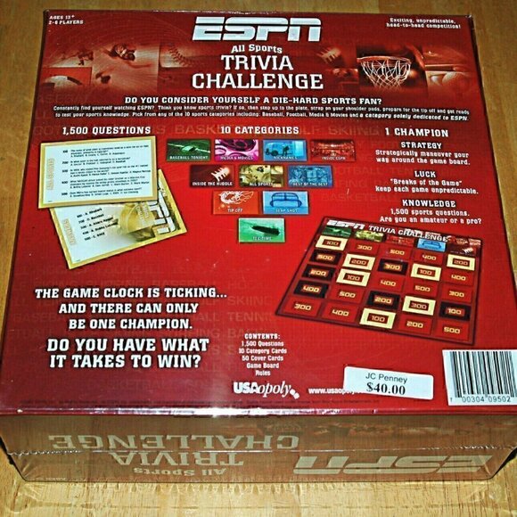 ESPN All Sports Trivia Challenge Game NEW - Picture 2 of 4